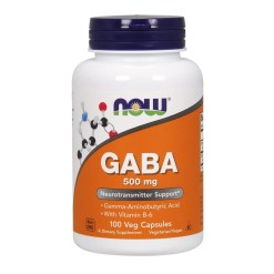 GABA with Vitamin B6, 500mg - 100 vcaps