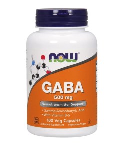 GABA with Vitamin B6, 500mg - 100 vcaps