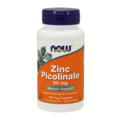 NOW Foods Zinc Picolinate, 50mg - 120 vcaps