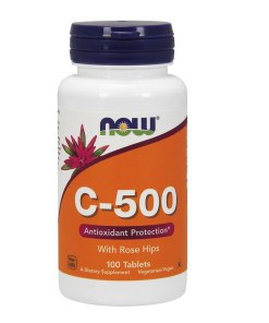 Vitamin C-500 with Rose Hips - 100 tablets
