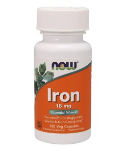Iron, 18mg - 120 vcaps