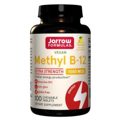 Jarrow Formulas Methyl B-12, 1000mcg (Lemon) - 100 vegan chewable tabs