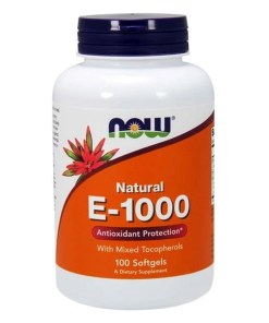 Vitamin E-1000 - Natural (Mixed Tocopherols) - 100 softgels