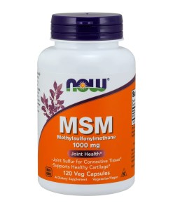 MSM Methylsulphonylmethane, 1000mg - 120 vcaps