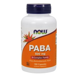NOW Foods PABA, 500mg - 100 caps