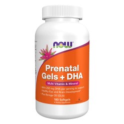 NOW Foods Prenatal Gels + DHA - 180 softgels