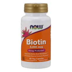 NOW Foods Biotin, 5000mcg - 60 vcaps