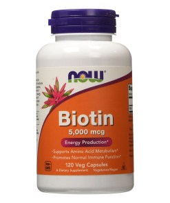 Biotin, 5000mcg - 120 vcaps