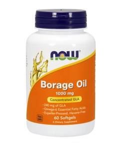 Borage Oil, 1000mg - 60 softgels