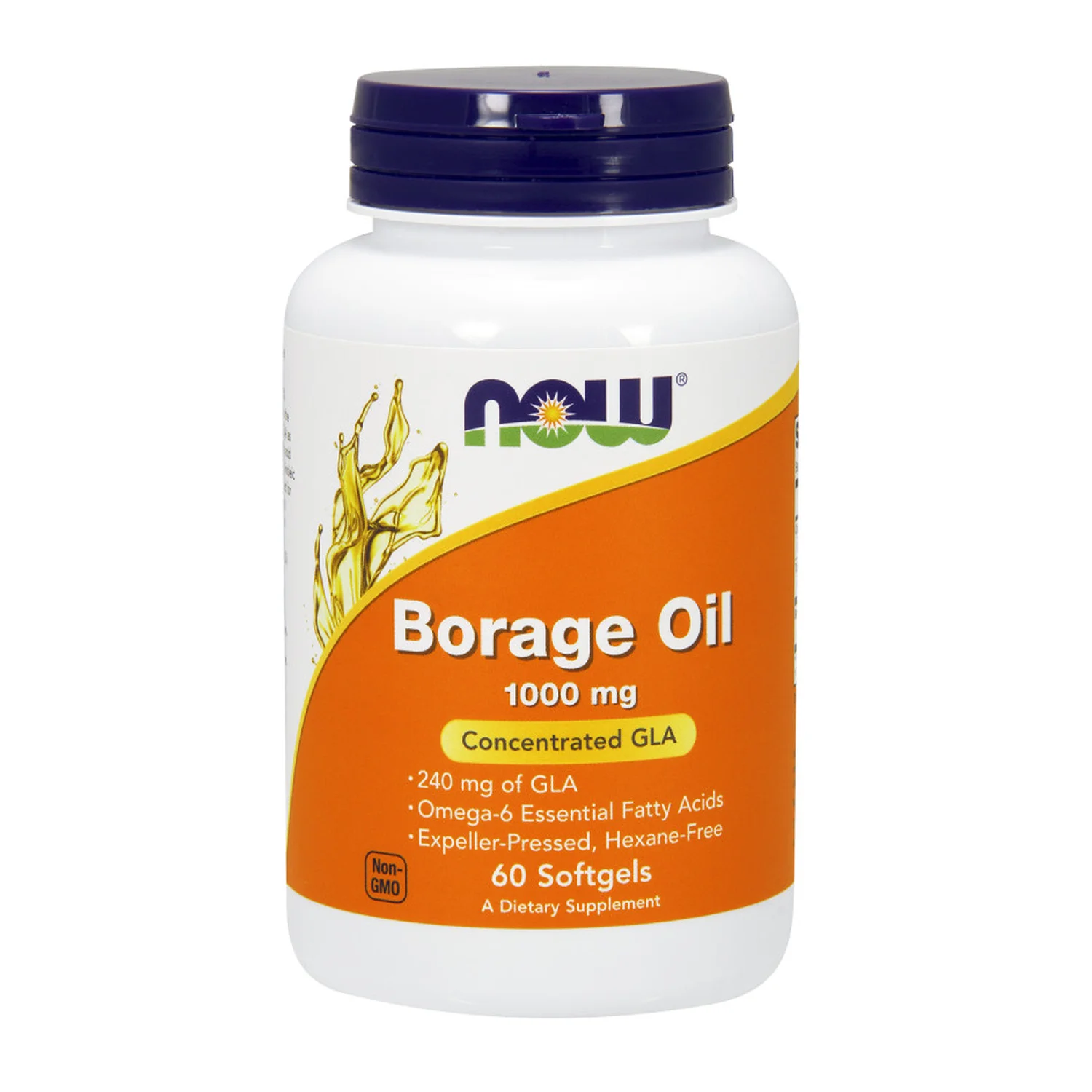 Borage Oil, 1000mg - 60 softgels