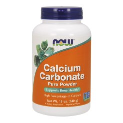 NOW Foods Calcium Carbonate, Pure Powder - 340 grams