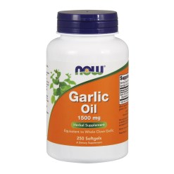 NOW Foods Garlic Oil, 1500mg - 250 softgels