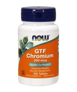 GTF Chromium, 200mcg - 100 tablets
