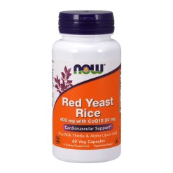 NOW Foods Red Yeast Rice with CoQ10, 600mg - 60 vcaps