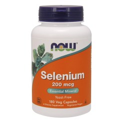 NOW Foods Selenium, 200mcg - 180 vcaps