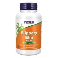 NOW Foods Slippery Elm, 400mg - 100 vcaps