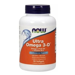 NOW Foods Ultra Omega 3-D with Vitamin D-3 - 90 softgels
