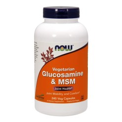 NOW Foods Glucosamine & MSM Vegetarian - 240 vcaps