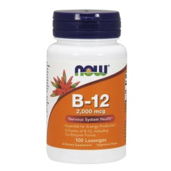 NOW Foods Vitamin B-12, 2000mcg - 100 lozenges