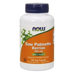 NOW Foods Saw Palmetto Berries, 550mg - 100 vcaps