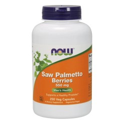 NOW Foods Saw Palmetto Berries, 550mg - 250 vcaps