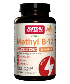 Methyl B-12, 2500mcg (Tropical) - 100 vegan chewable tabs