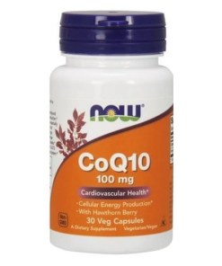 CoQ10 with Hawthorn Berry, 100mg - 30 vcaps