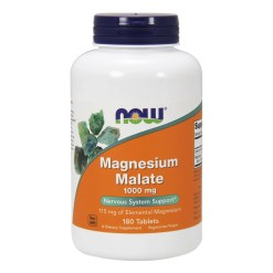 NOW Foods Magnesium Malate, 1000mg - 180 tablets