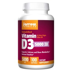 Vitamin D3, 5000 IU - 100 softgels