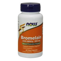 NOW Foods Bromelain, 500mg - 60 vcaps