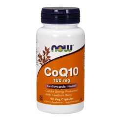 NOW Foods CoQ10 with Hawthorn Berry, 100mg - 90 vcaps