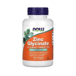 NOW Foods Zinc Glycinate - 120 softgels