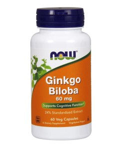 Ginkgo Biloba, 60mg - 60 vcaps