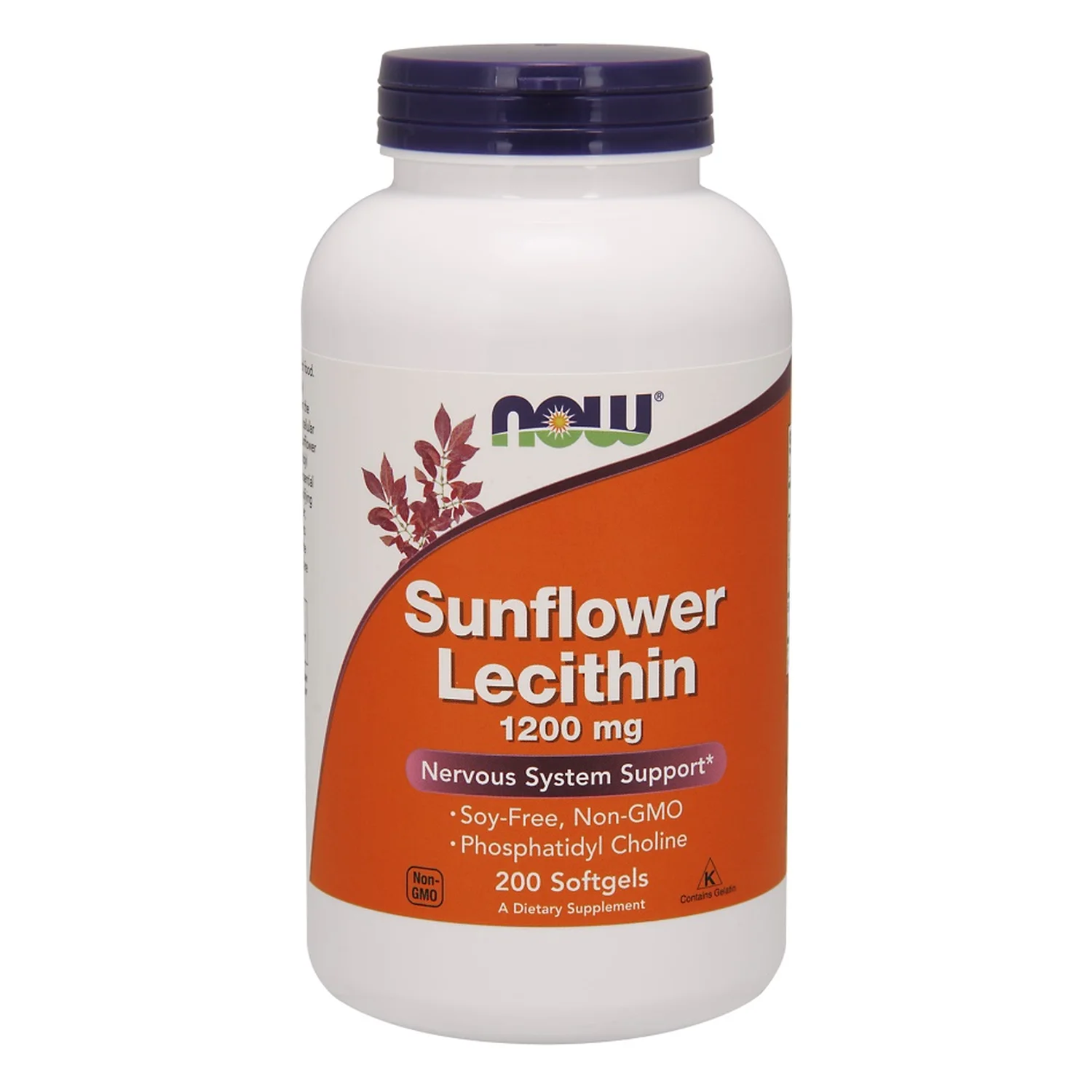 NOW Foods Sunflower Lecithin, 1200mg - 200 softgels