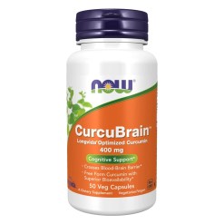 NOW Foods CurcuBrain, 400mg - 50 vcaps