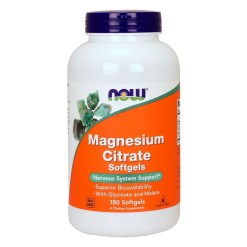 NOW Foods Magnesium Citrate Softgels - 180 softgels