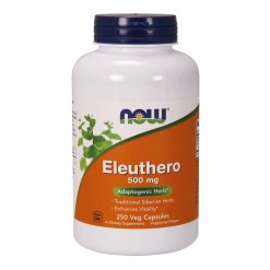 NOW Foods Eleuthero, 500mg - 250 vcaps