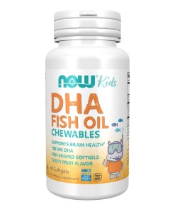 DHA Kids Fish Oil Chewables, 100mg - 60 softgels