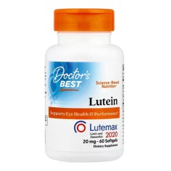 Doctor's Best Lutein with Lutemax, 20mg - 60 softgels