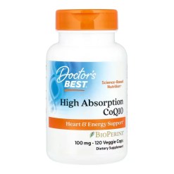 High Absorption CoQ10 with BioPerine, 100mg - 120 vcaps