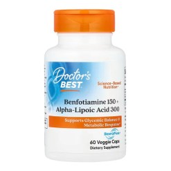 Doctor's Best Benfotiamine 150 + Alpha-Lipoic Acid 300 - 60 vcaps