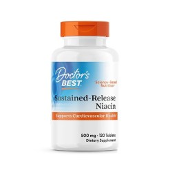 Sustained - Release Niacin, 500mg - 120 tablets