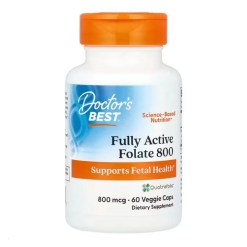 Fully Active Folate 800 with Quatrefolic, 800mcg - 60 vcaps