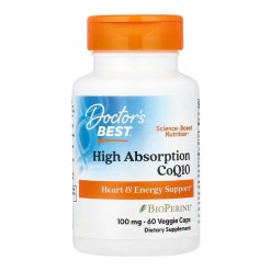 High Absorption CoQ10 with BioPerine, 100mg - 60 vcaps