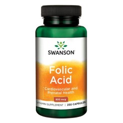 Swanson Folic Acid, 800mcg - 250 caps