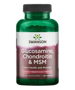 Glucosamine, Chondroitin & MSM, 750mg - 120 tablets