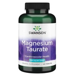 Swanson Magnesium Taurate, 100mg - 120 tablets