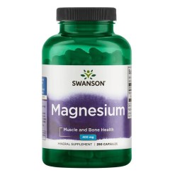 Swanson Magnesium, 200mg - 250 caps