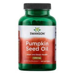 Swanson Pumpkin Seed Oil, 1000mg - 100 softgels