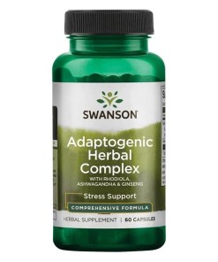 Adaptogenic Herbal Complex with Rhodiola, Ashwagandha & Ginseng - 60 caps